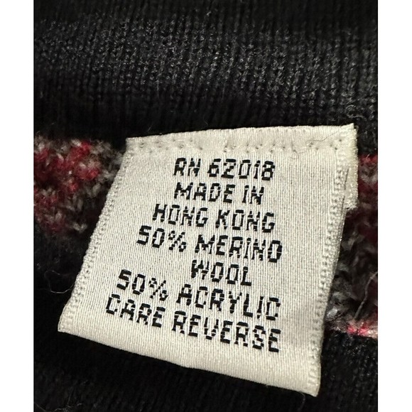 VTG Rafaella 80's Wool Blend Multicolor Argyle Sweater Women’s S Knit Pullover - Picture 5 of 7